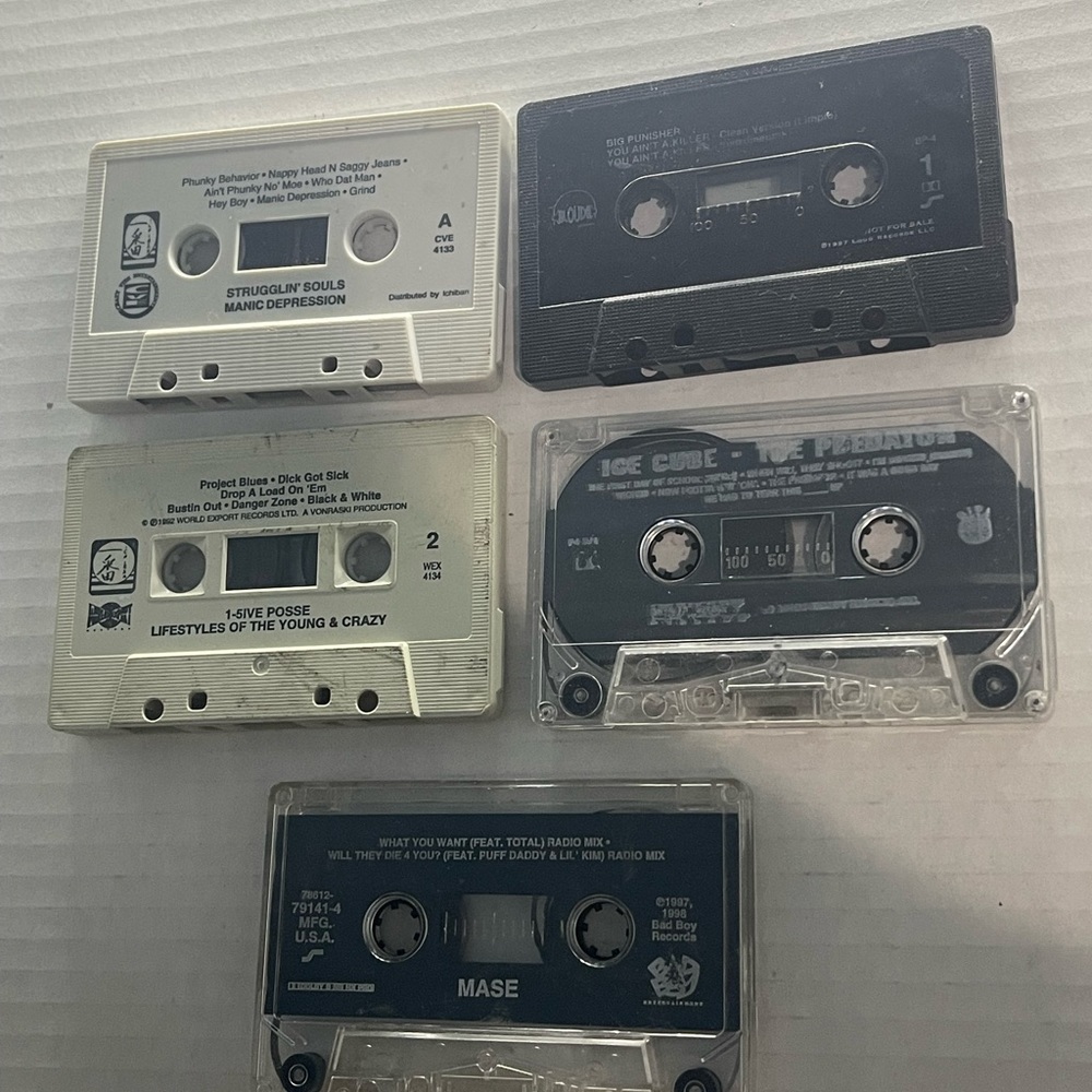 Hip hop cassette tapes